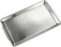 15.8" x 9.5" Large Serving Platters, Stainless Steel Heavy-Duty Large Serving by SANQIAHOME