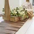 Wooden Table Runner, Natural Durable Wood Table Runner, 25 x 12 Inches by MFXIP