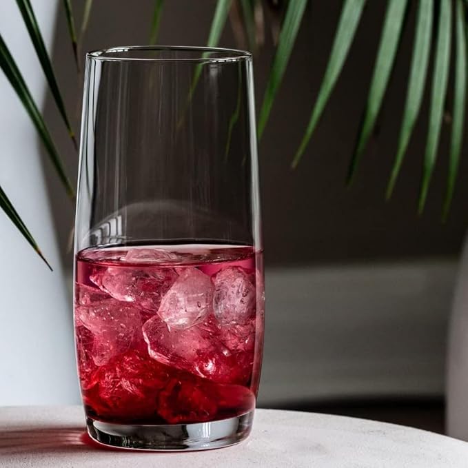 Krosno Blended Long Drink Glasses | Set of 6 | 13.9 oz | Tall Drinking Glasses - Image 5