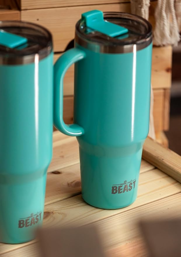 Beast 42 oz Tumbler with Handle Stainless Steel Vacuum Insulated Coffee Ice Cup - Image 2