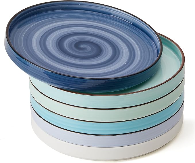 Sweese 7.8 Inch Porcelain Dessert Plates Set of 6 by Sweese