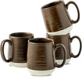 HASENSE Ceramic Coffee Mug Set of 4, 15 oz Coffee Cups by Hasense