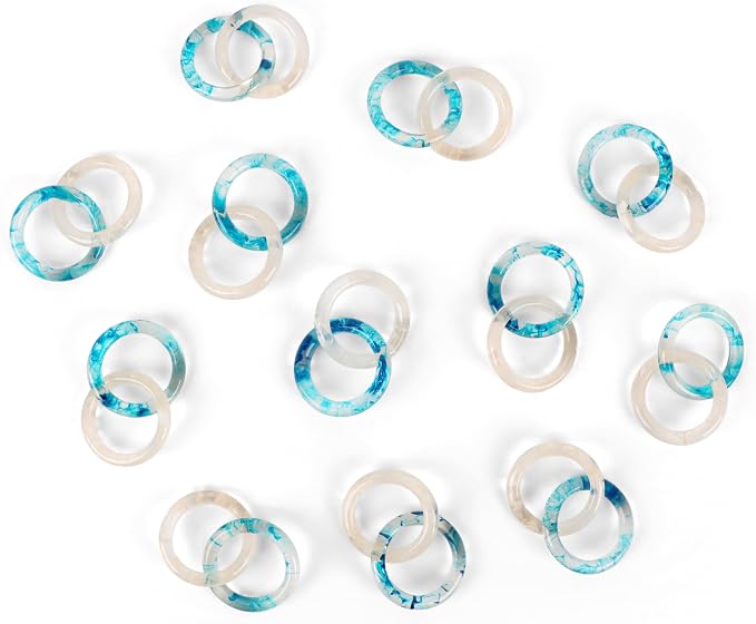 Epoxy Resin Napkin Rings, handcrafted resin, scratch-resistant, smooth edges - Image 8