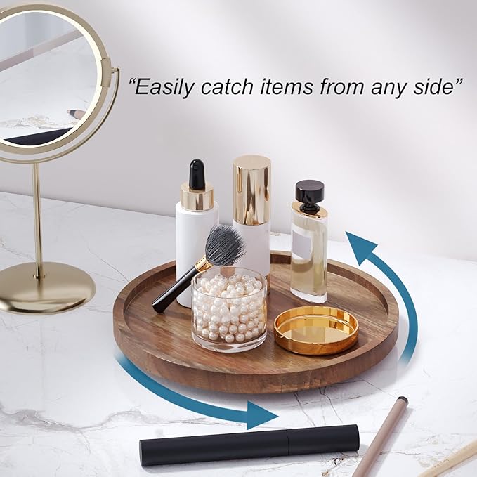 VERTORGAN Lazy Susan Bamboo Organizer - Image 4