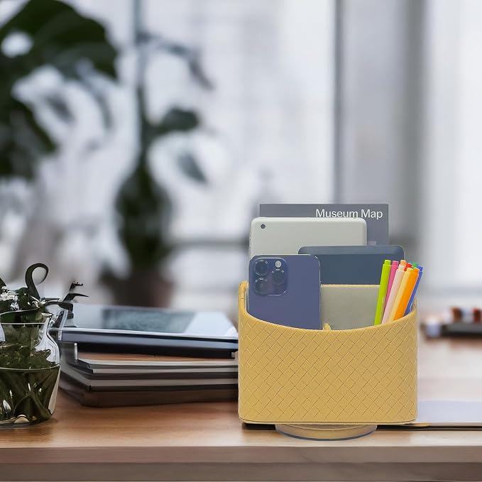 UnionBasic Rotating Desk Organizer, 360 Desk Spinning Caddy, Desktop TV - Image 5