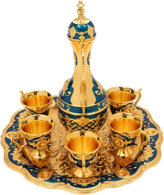 Turkish Tea Set, Vintage Coffee Pot - Image 7