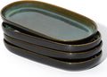 12" Deep Serving Platters, Stoneware Party Tray Set by Jopnerkni