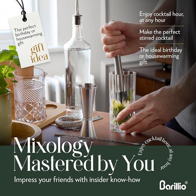 Barillio 24 Oz Crystal Cocktail Mixing Glass - Image 4
