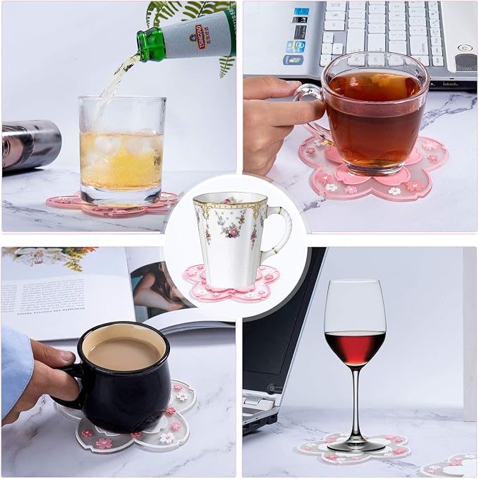Conisy Flower Coasters for Drinks - Image 7