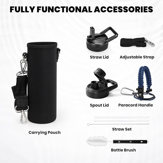 RAYMYLO Insulated Water Bottle 20 oz, Triple Wall Vacuum Stainless Steel | - Image 6