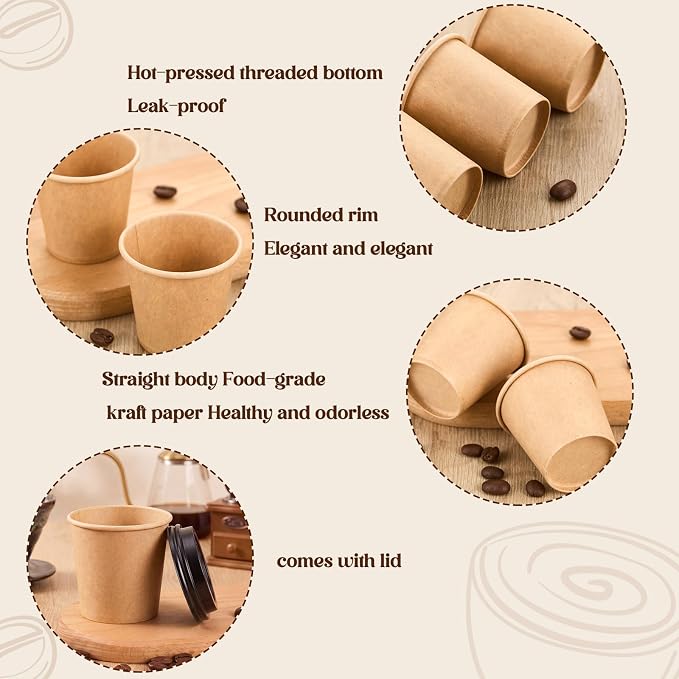 300 Sets 4 oz Disposable Espresso Cup - Image 3