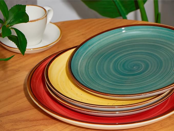 ONEMORE Porcelain Plates Set 10.5 inch Large Dinner Plates - Image 2