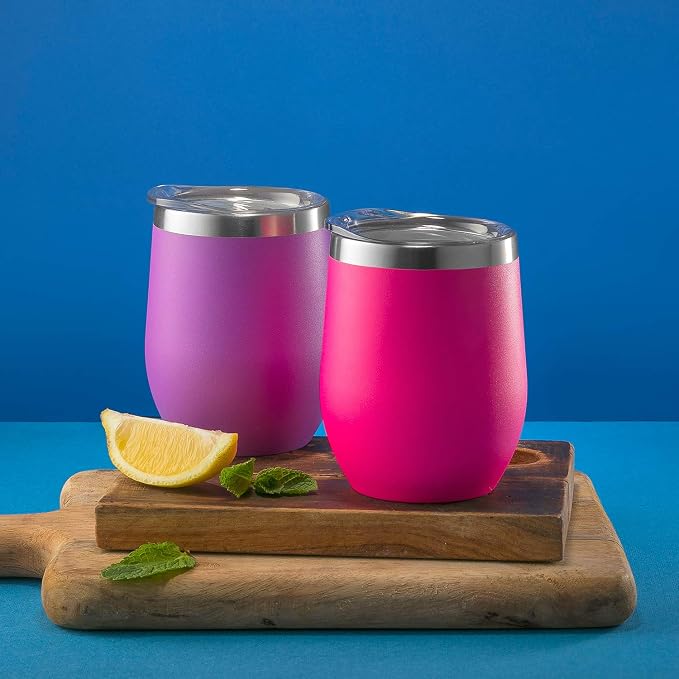 CHILLOUT LIFE 12 oz Stainless Steel Wine Tumbler - Image 6