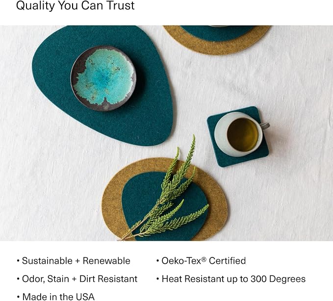 Graf Lantz - Trivets for Hot Dishes - Heat Resistant 100% Merino Wool - Hot - Image 2
