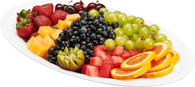 White Plastic Oval Serving Trays - Image 7