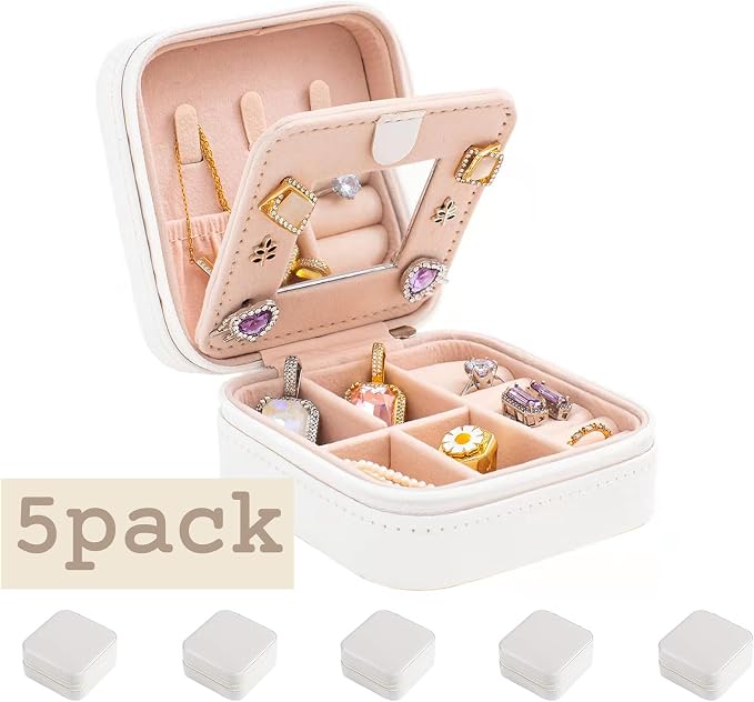 KElofoN Travel jewelry case Travel jewelry box Travel Jewelry Organizer Small - Image 2