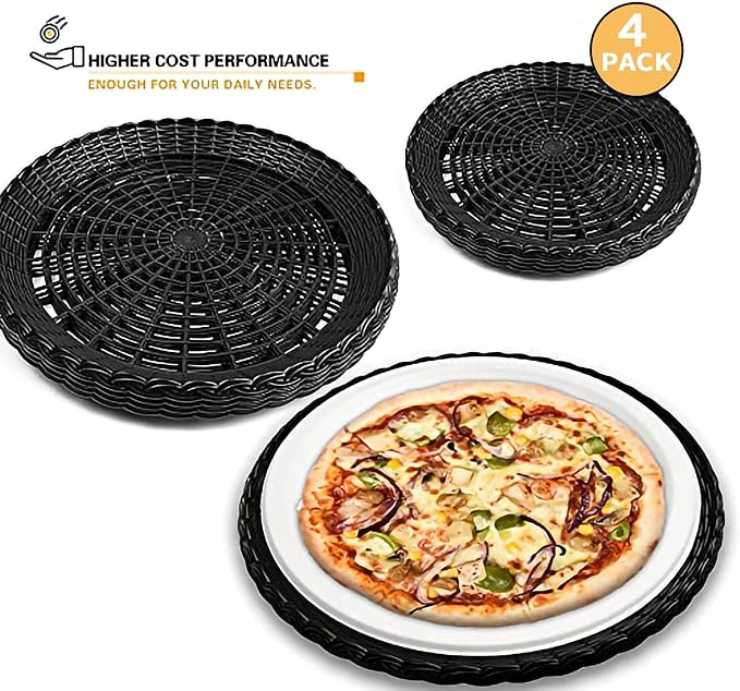 Paper Plate Holders, 9/10 Inch paper plate holders reusable Black Plastic Heavy - Image 4