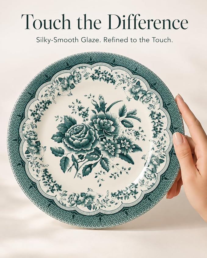 Royal 24-Piece Porcelain Dinnerware Set - Image 6