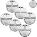 PandaEar Stainless Steel Divided Plates by PandaEar