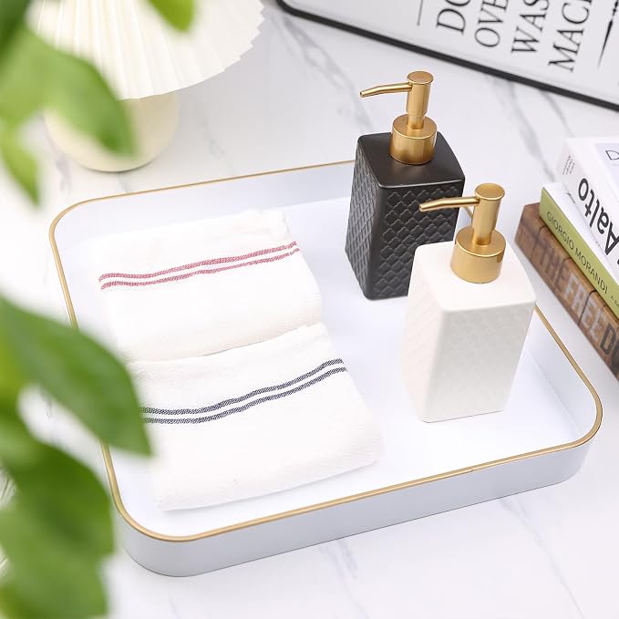 White Square Decorative Tray - Image 4