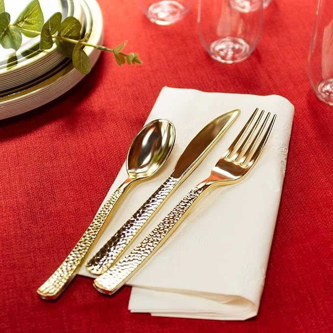 Plastic Cutlery Silverware Extra Heavyweight Disposable Flatware, Full Size - Image 9