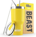 Beast 40 oz Tumbler Stainless Steel Vacuum Insulated Coffee Ice Cup Double Wall by GreensSteel