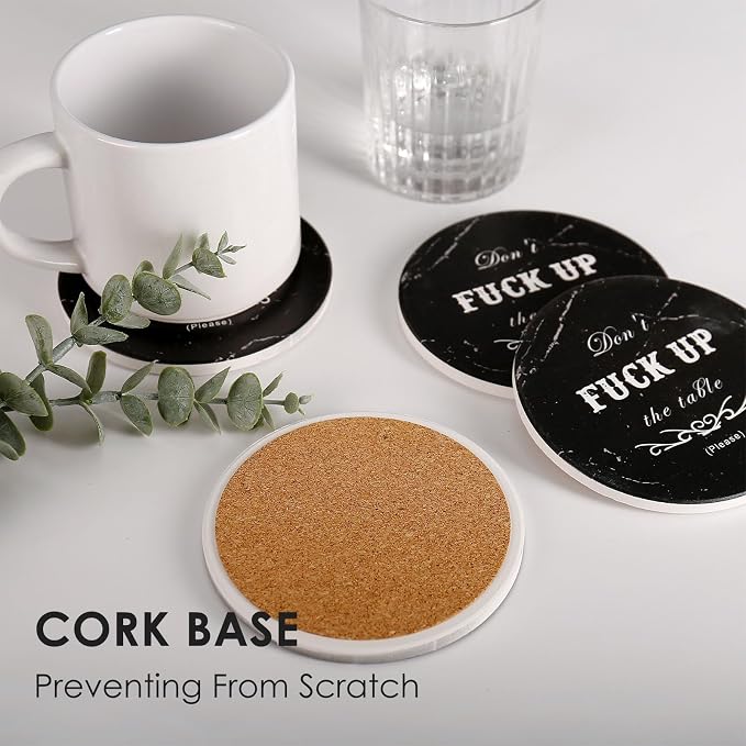 wonlex Ceramic Coasters Absorbent - Image 2