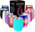 CHILLOUT LIFE 12 oz Stainless Steel Wine Tumbler by CHILLOUTLIFE