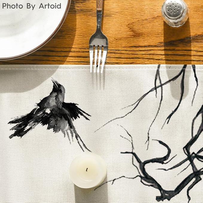 Artoid Mode 210 GSM Halloween Table Runner 13x60 Inch Home Party Decor | - Image 7
