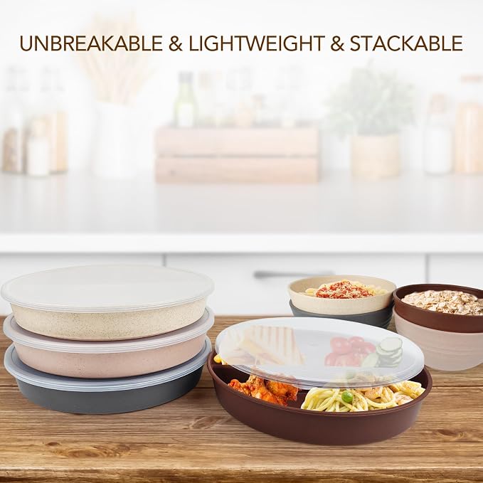9 Inch 4PCS Portion Control Plates - Image 5