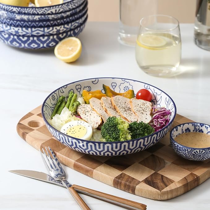 Selamica Ceramic Dinnerware Sets, 16 Pieces Dishes Set - Image 2