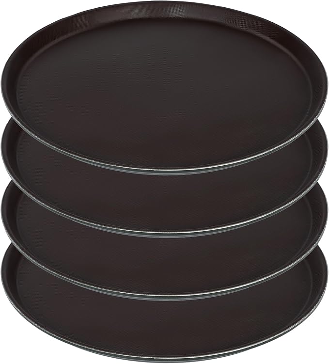 4 Pcs 16 Inch Restaurant Serving Trays, Large Food Crawfish Server Tray by Wonderjune