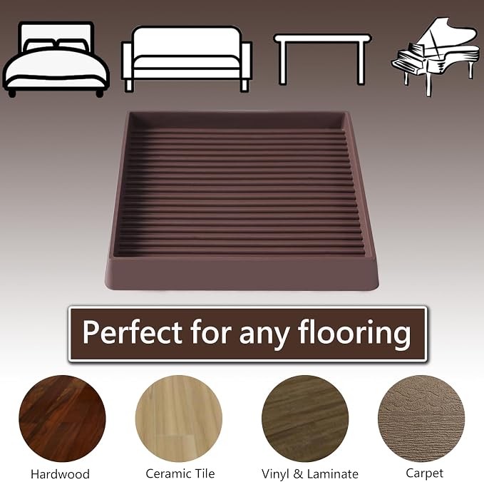 Jayen Non Slip Furniture Caster Cups Coasters Pads - Image 2