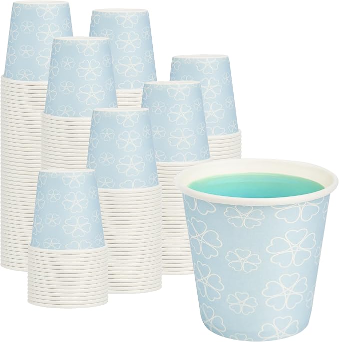 METAPRINT 100 Pack 3 oz Bathroom Cups, Disposable Paper Cups by METAPRINT