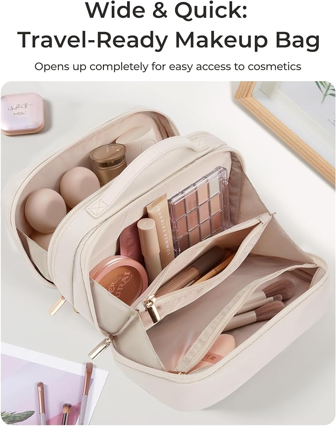 BAGSMART Travel Makeup Bag, Make Up Bag - Image 3
