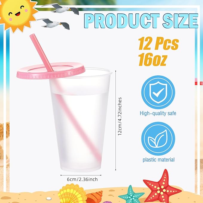Mifoci 12 Pcs Plastic Tumbler - Image 2