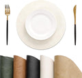MOSAYT 13 Inch Round Vinyl Placemats Set of 6 by MOSAYT