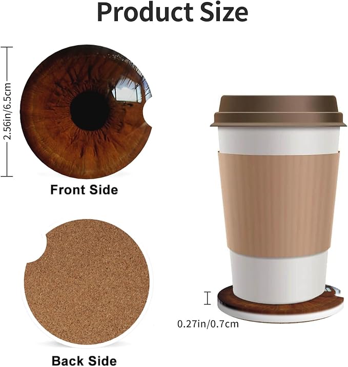 Car Coasters for Cup Holder 2 Pack - Image 3