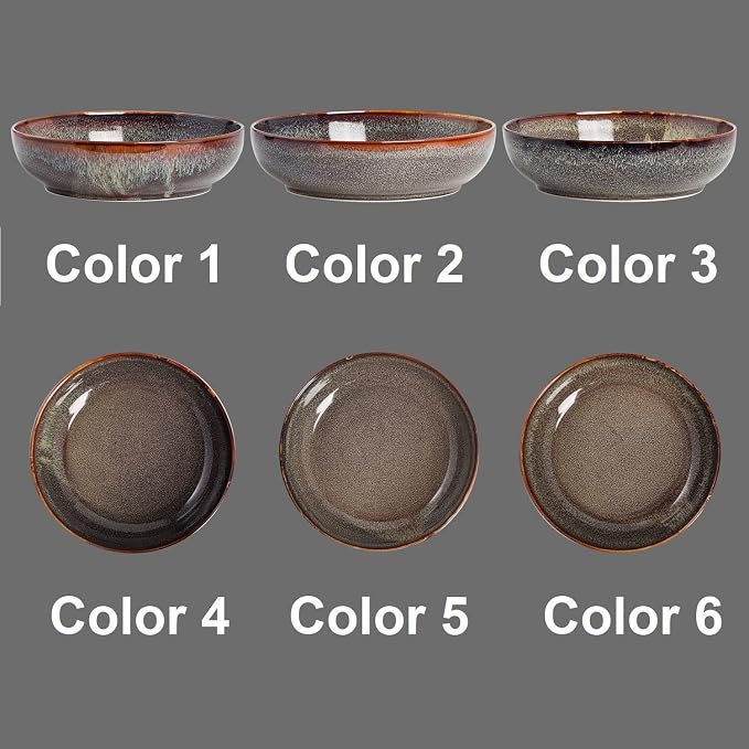 30oz Ceramic bowls set of 4-8" serving bowls - Image 3