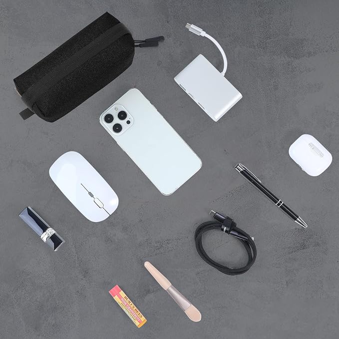 Small Tech Case Organizer for Cords Chargers Earbuds Travel Pouch | Small tech - Image 5