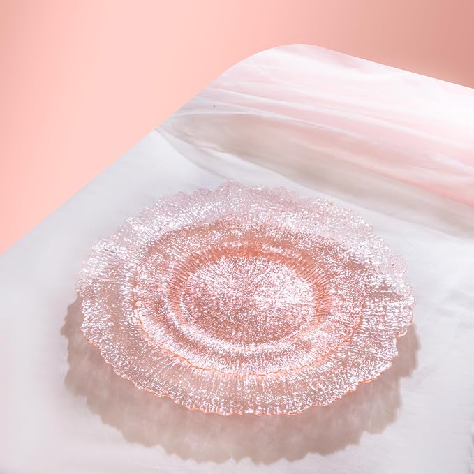 U-QE 60PCS Pink Plates for Party - Image 3
