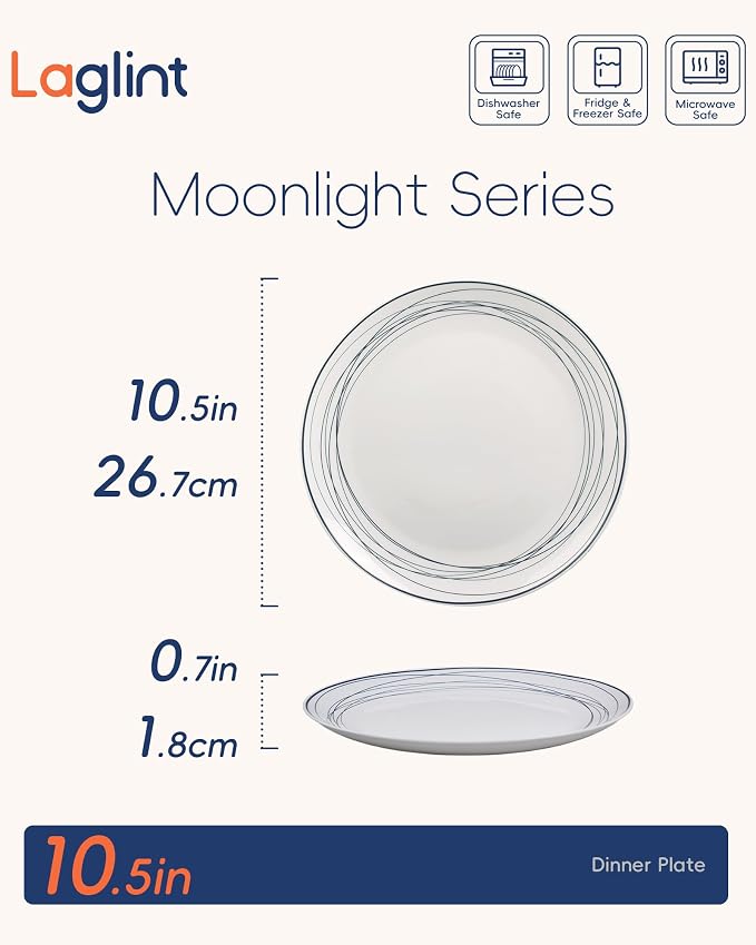 10.5 Inch Dinner Plate Set of 6 - Image 4