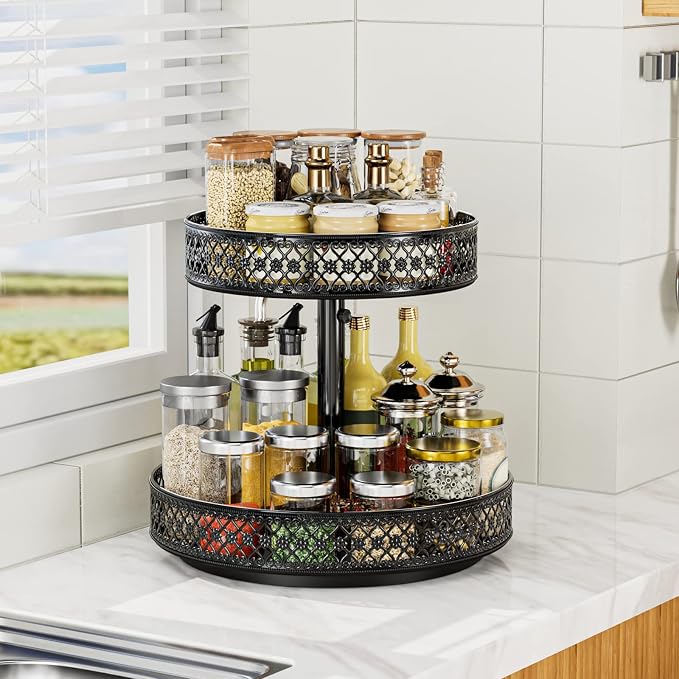 2 Tier Lazy Susan Organizer - Image 9