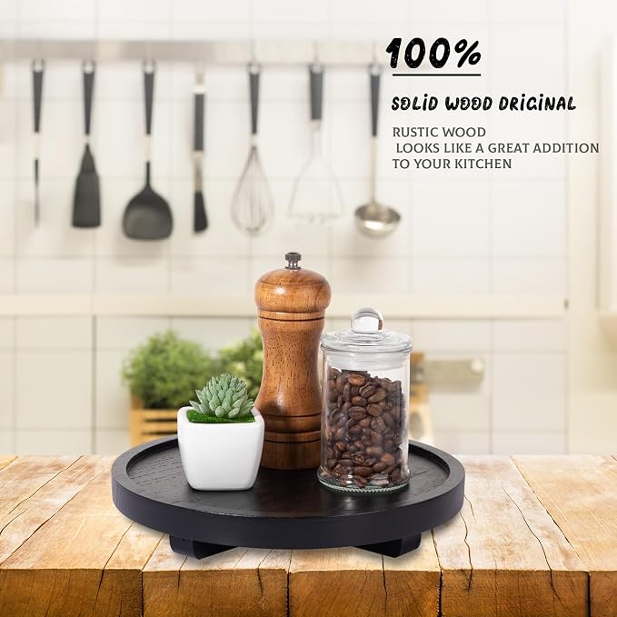Round Decorative Tray Farmhouse Kitchen Decor Soap Dish, Lightweight, Easy Clean - Image 3