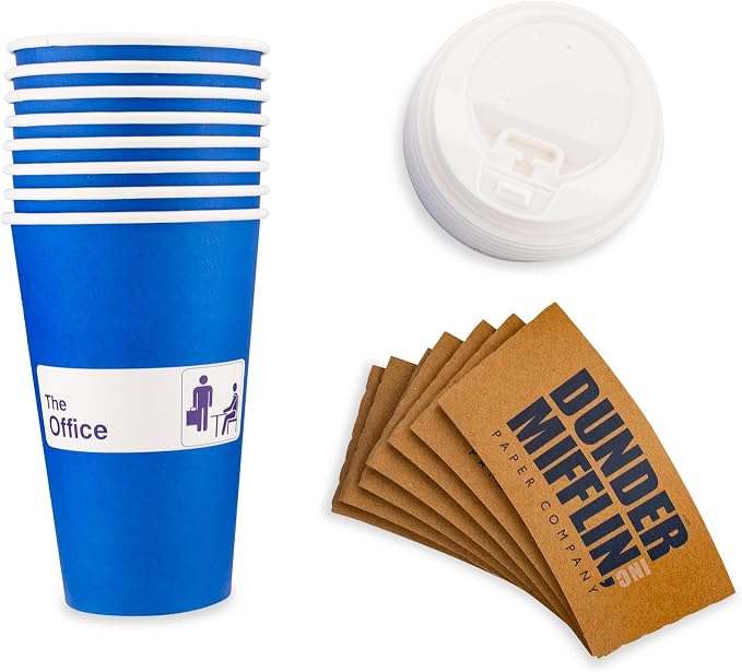 Silver Buffalo The Office Dunder Mifflin Logo, Paper Travel Cup, 16oz | by SilverBuffalo