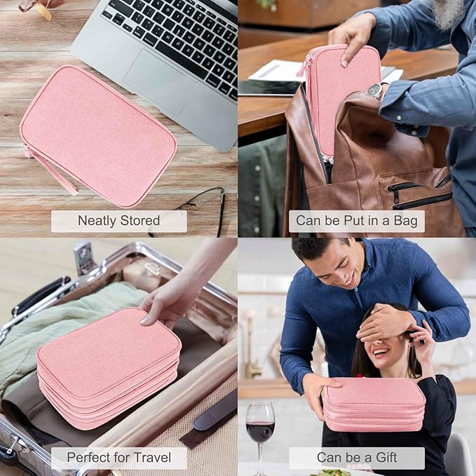 FYY Electronic Organizer, Travel Tech Pouch Bag, Waterproof, Double Layers - Image 7