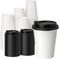 YEEHAW 12 oz 100 Pack White Disposable Coffee Cups by YEEHAW
