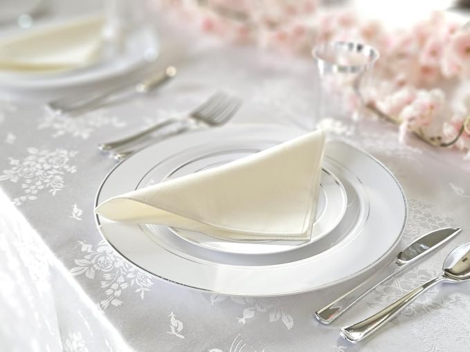 OCCASIONS 40 Pack Disposable Charger Plates 12 Inch, Fancy Heavy Duty | - Image 6