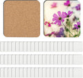 36 Pcs Sublimation Coasters Blanks, 3.93 x 3.93 Inch, MDF Cork | Sublimation by Guiqulai