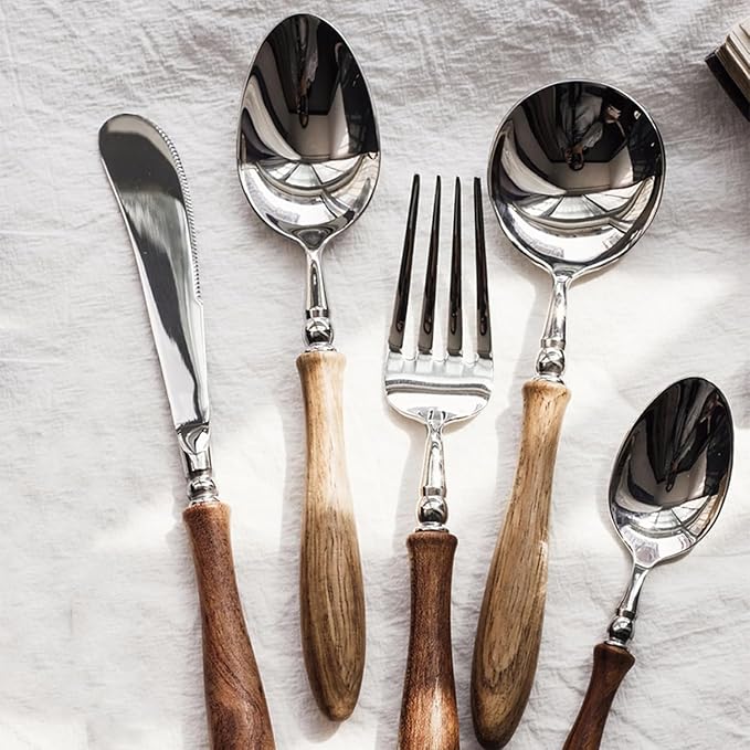 30 Piece Silverware Set Service by IKXOLifeswhispersweresonate
